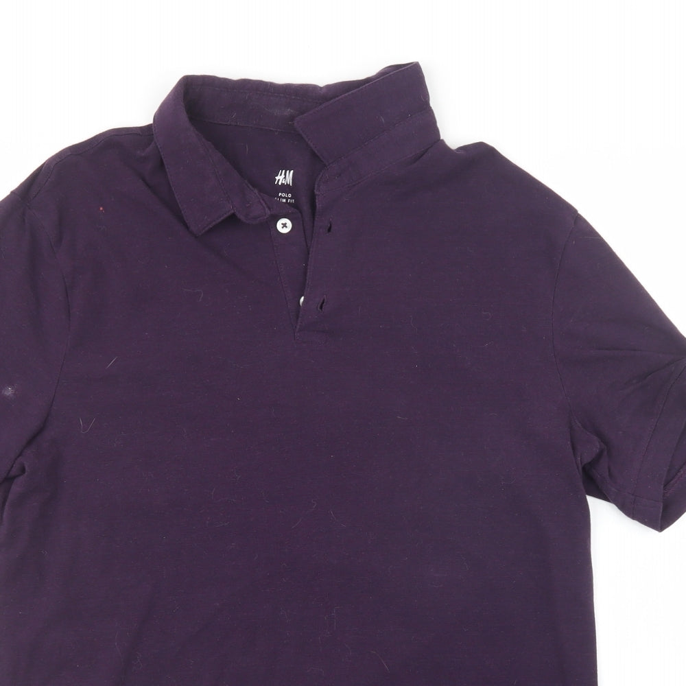 H&M Mens Pink    Polo Size M