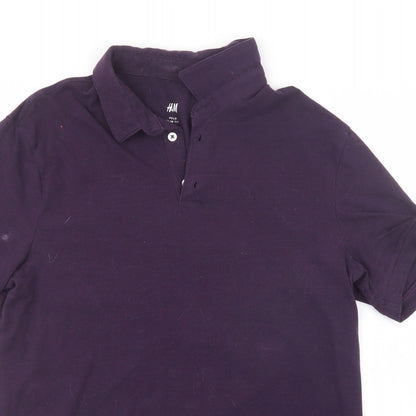 H&M Mens Pink    Polo Size M