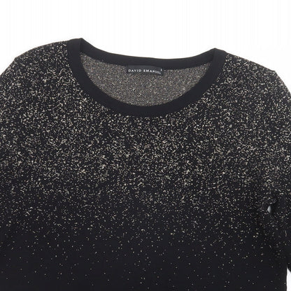 David Emanuel Womens Black   Pullover Jumper Size S