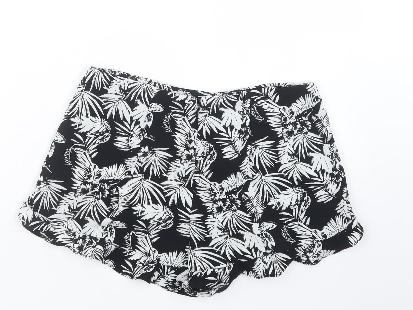 FOREVER 21 Womens Black Geometric  Hot Pants Shorts Size S