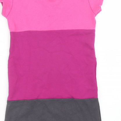 here there Girls Pink   Basic T-Shirt Size 11-12 Years  - Long