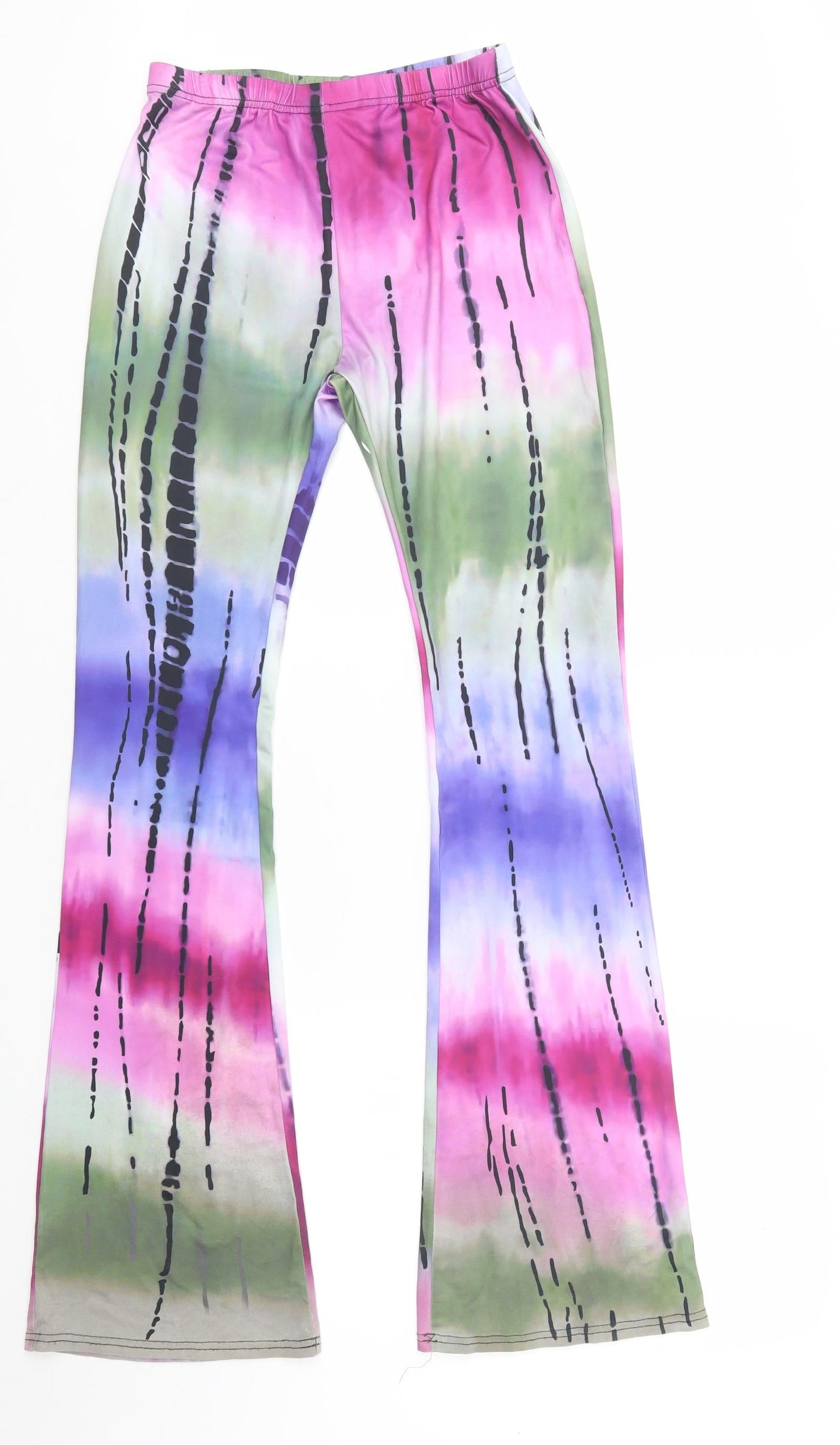 Womens UK Size S Preworn Regular Fit  Purple Trousers
