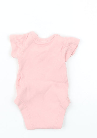 Marks and Spencer Girls Pink   Babygrow One-Piece Size Newborn