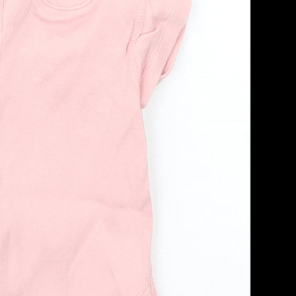 Marks and Spencer Girls Pink   Babygrow One-Piece Size Newborn