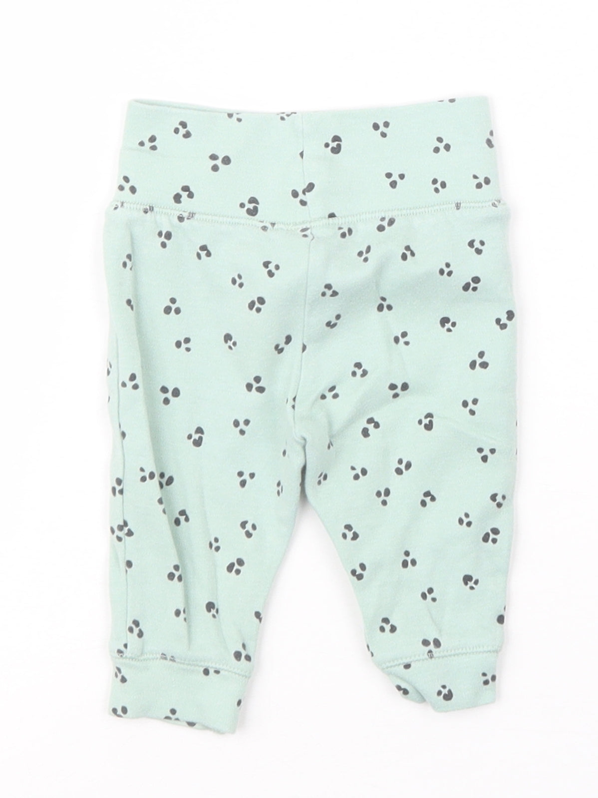 Primark Girls Green Geometric  Capri Trousers Size 0-3 Months