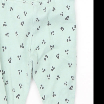 Primark Girls Green Geometric  Capri Trousers Size 0-3 Months