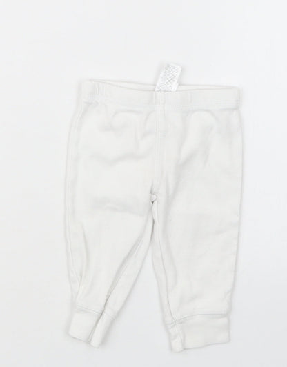 Carter's Girls White   Capri Trousers Size 0-3 Months