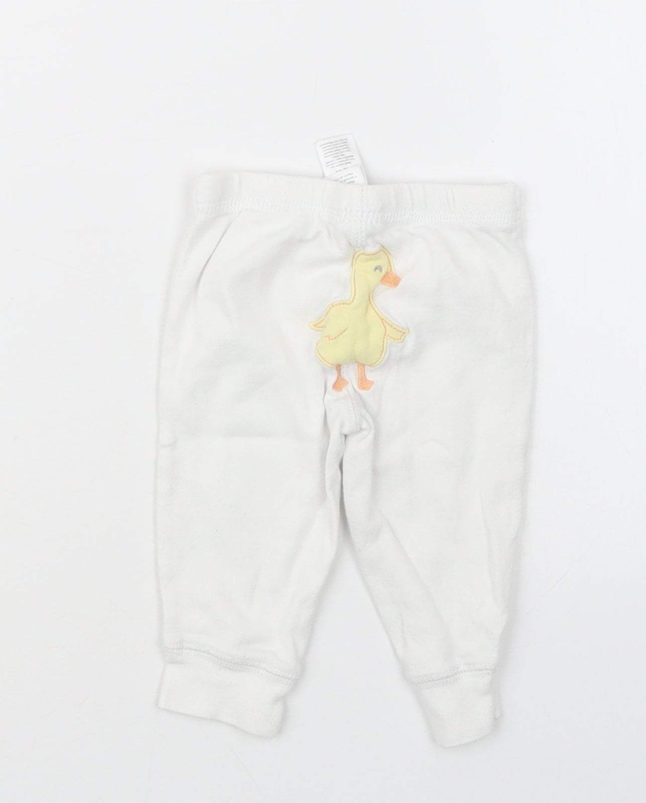 Carter's Girls White   Capri Trousers Size 0-3 Months