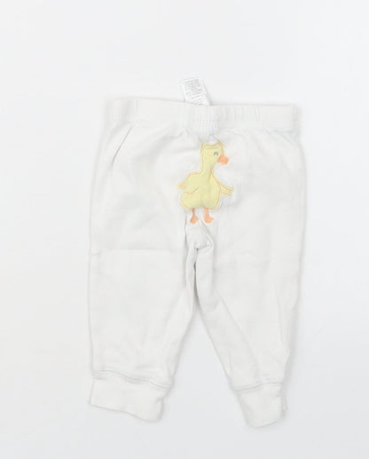 Carter's Girls White   Capri Trousers Size 0-3 Months