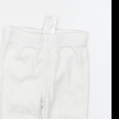 Carter's Girls White   Capri Trousers Size 0-3 Months