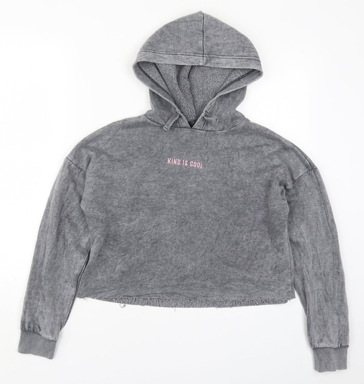 New Look Girls Grey   Pullover Hoodie Size 12-13 Years  - Kind is Cool
