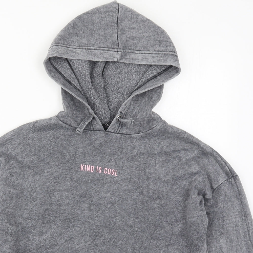 New Look Girls Grey   Pullover Hoodie Size 12-13 Years  - Kind is Cool