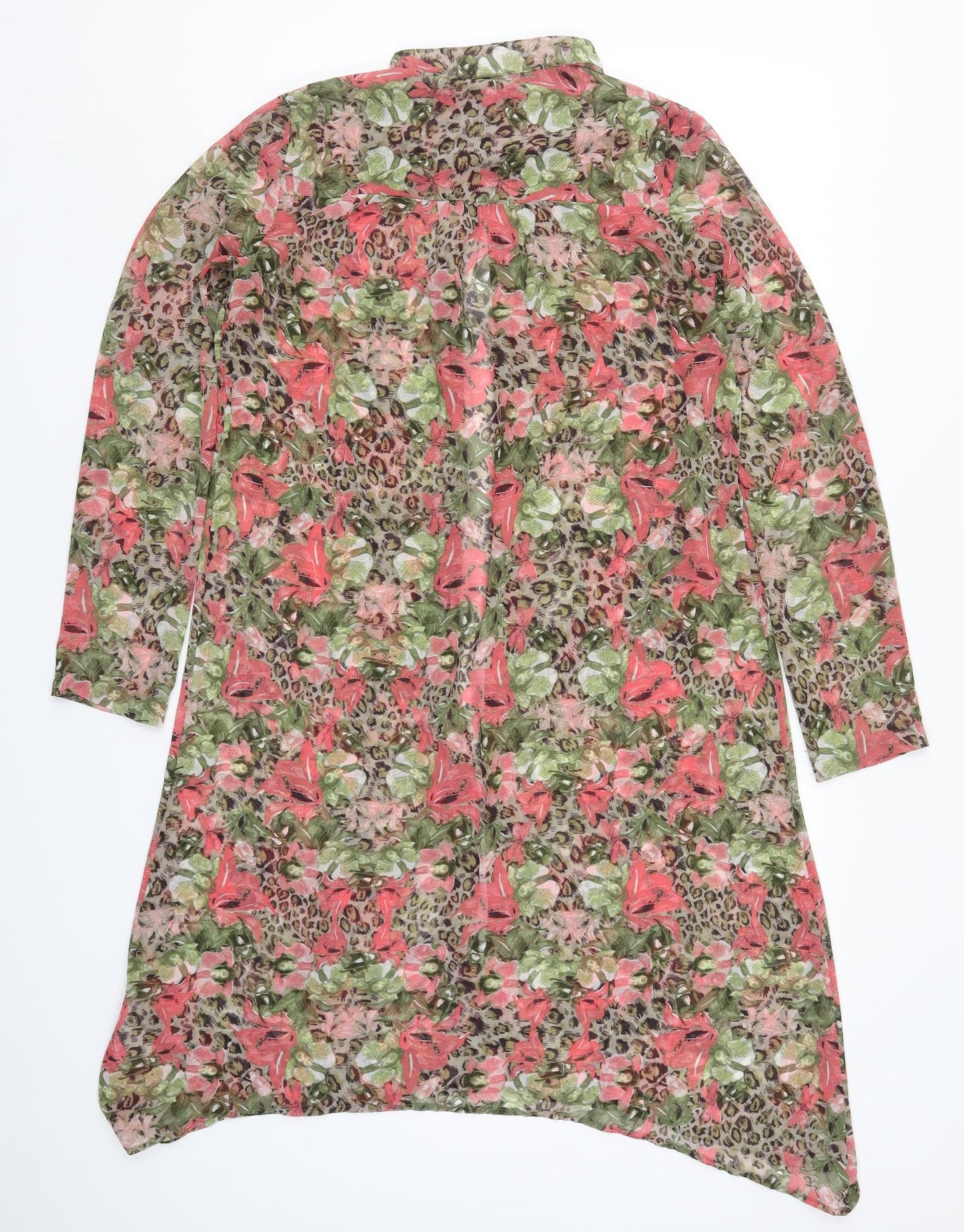 VERO MODA Womens Multicoloured Floral  Shirt Dress  Size M