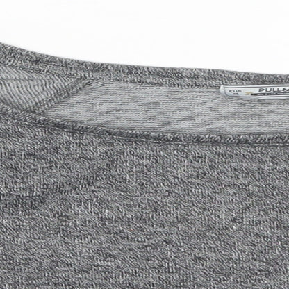 Womens UK Size M Pull & Bear Grey Pullover Sweatshirt