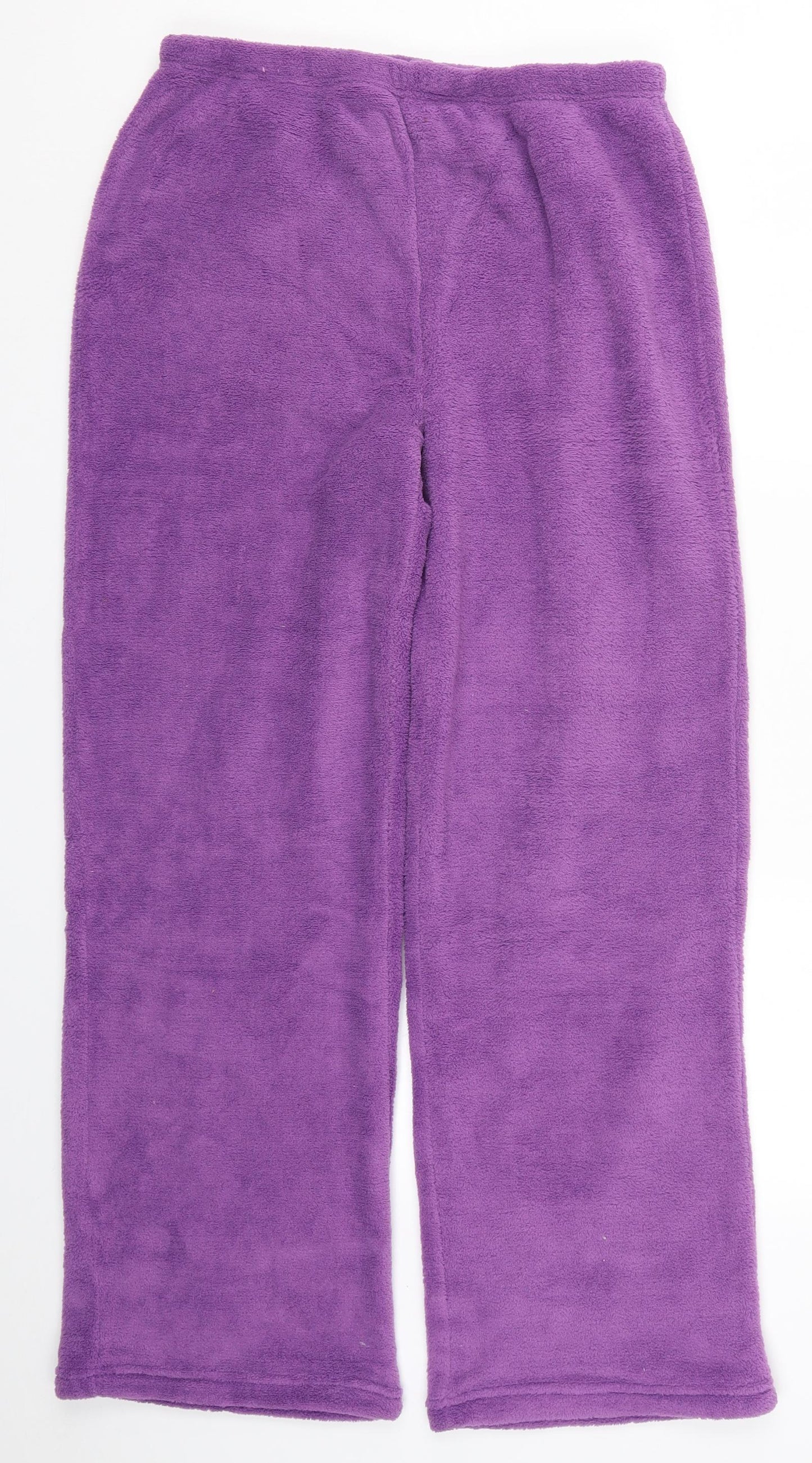 Womens UK Size M Preworn Regular Fit  Purple Trousers