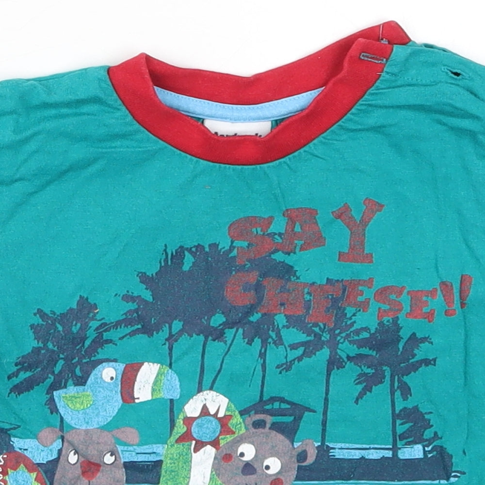 Aardvark Boys Blue   Basic T-Shirt Size 18-24 Months  - Say Cheese