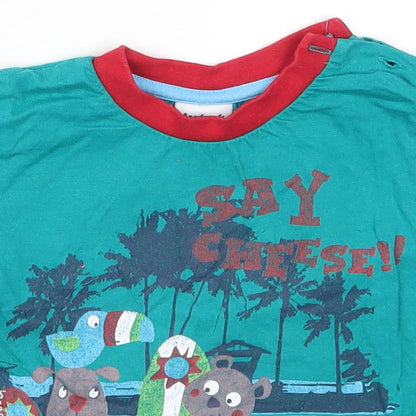 Aardvark Boys Blue   Basic T-Shirt Size 18-24 Months  - Say Cheese