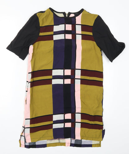Topshop Womens Multicoloured Colourblock  T-Shirt Dress  Size 10