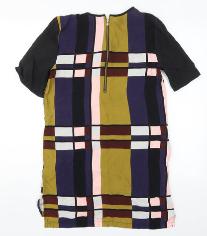 Topshop Womens Multicoloured Colourblock  T-Shirt Dress  Size 10