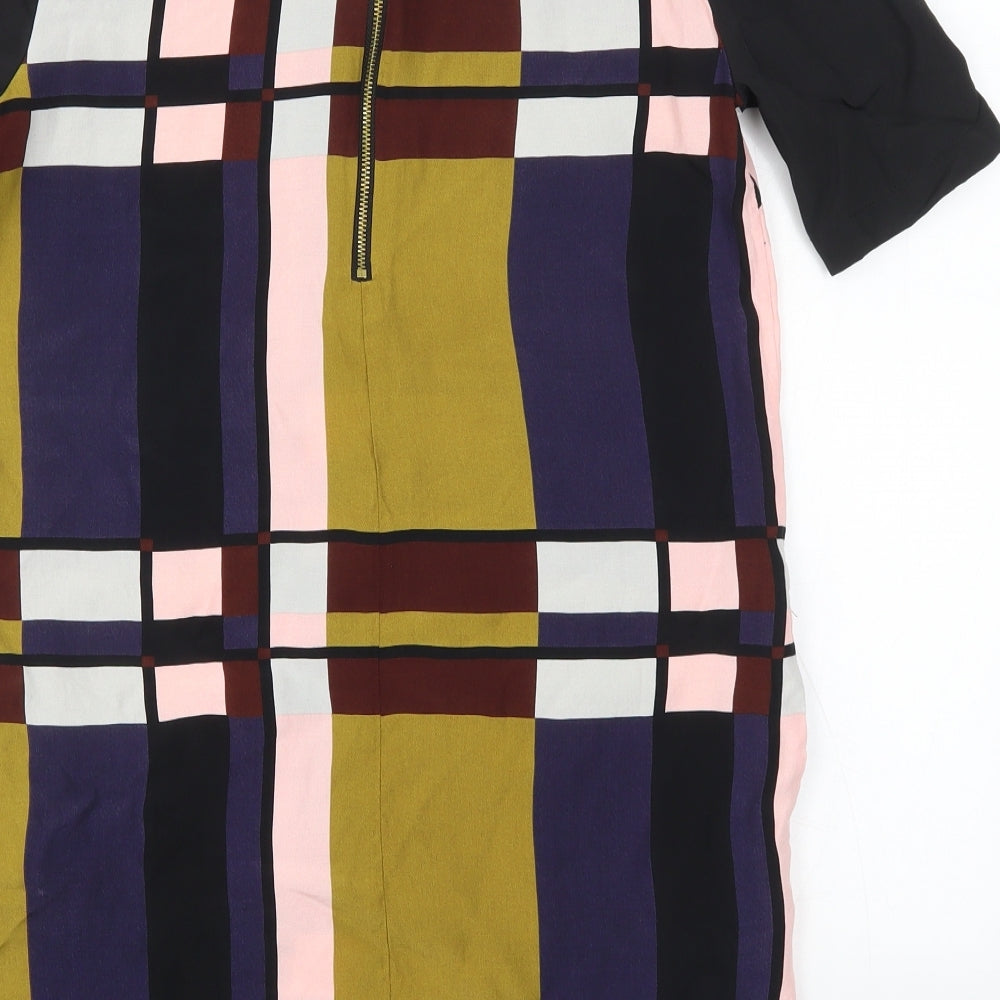 Topshop Womens Multicoloured Colourblock  T-Shirt Dress  Size 10