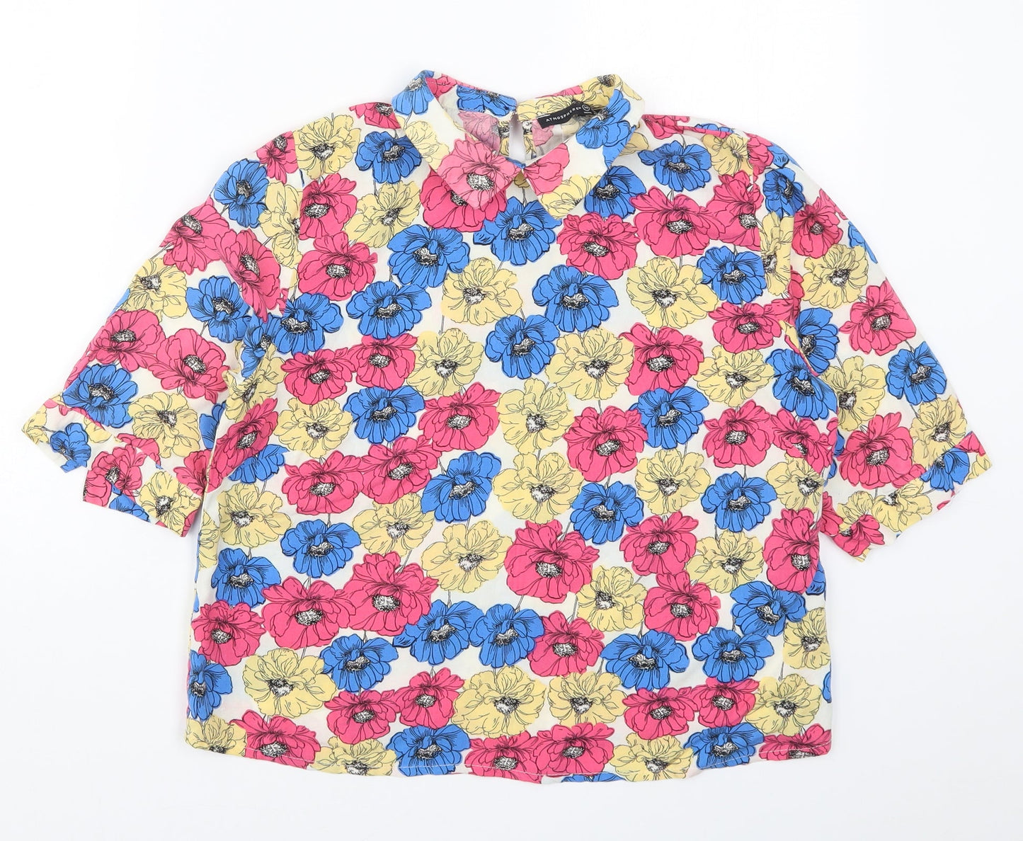 Womens UK Size 14 Atmosphere Multicoloured Basic T-Shirt