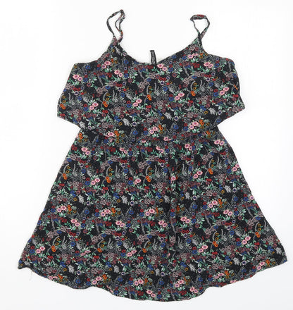 H&M Womens Multicoloured Floral  Mini  Size 10