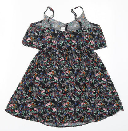 H&M Womens Multicoloured Floral  Mini  Size 10