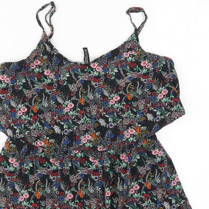 H&M Womens Multicoloured Floral  Mini  Size 10