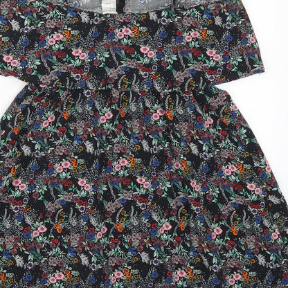 H&M Womens Multicoloured Floral  Mini  Size 10
