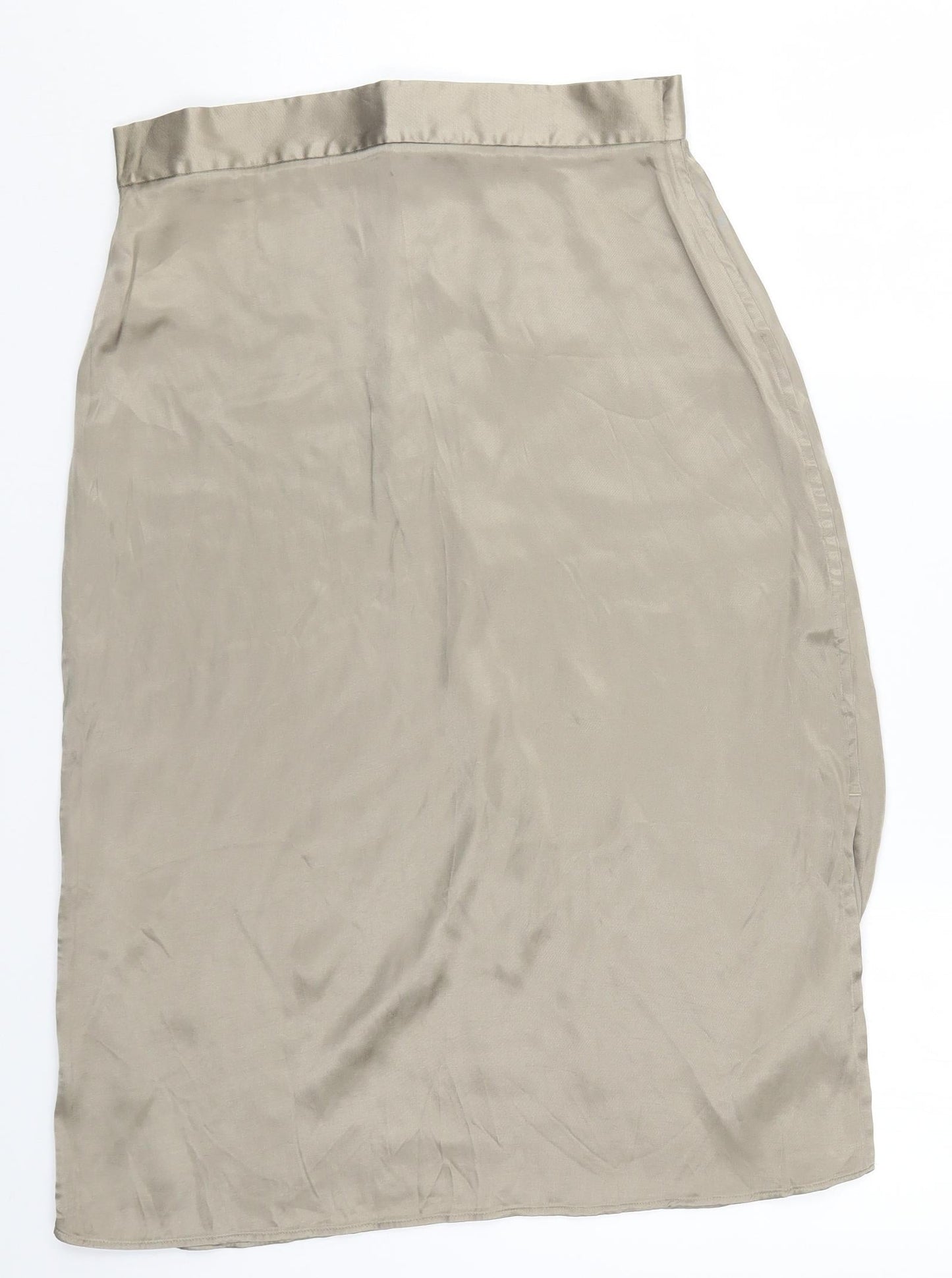 Marks and Spencer Womens Beige   Straight & Pencil Skirt Size 12