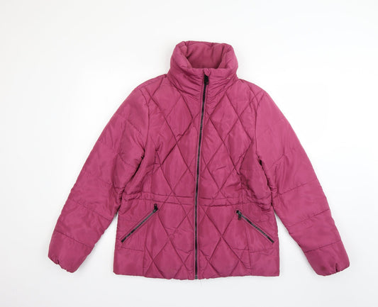 Womens UK Size 10 Marks and Spencer Pink Rain Coat