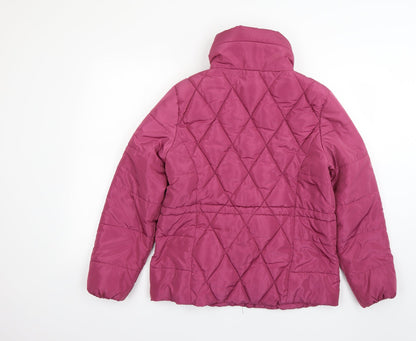 Womens UK Size 10 Marks and Spencer Pink Rain Coat