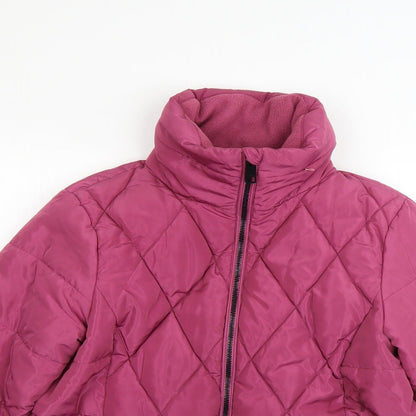 Womens UK Size 10 Marks and Spencer Pink Rain Coat