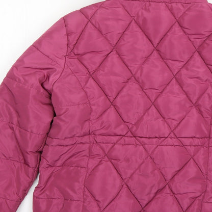 Womens UK Size 10 Marks and Spencer Pink Rain Coat