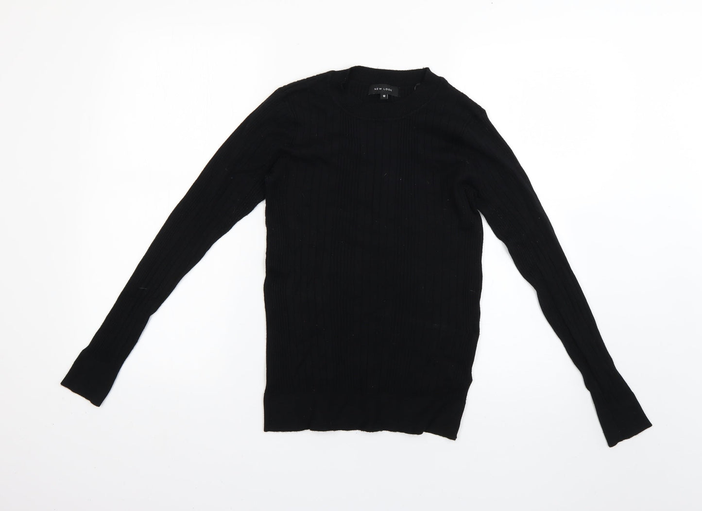 Womens UK Size 12 New Look Black Pullover Jumper