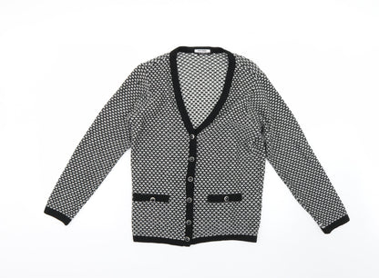 Womens UK Size S BM Multicoloured Cardigan Jumper