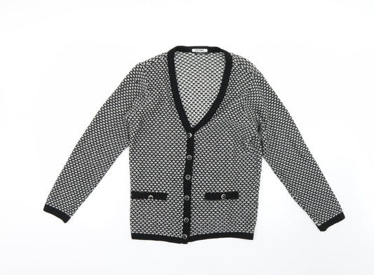 Womens UK Size S BM Multicoloured Cardigan Jumper