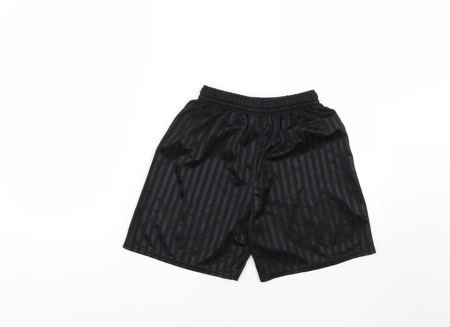 Preworn Boys Black   Sweat Shorts Size 11-12 Years