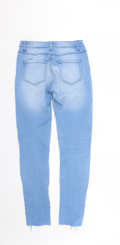 Denim & Co. Womens Blue   Skinny Jeans Size 6 L27 in