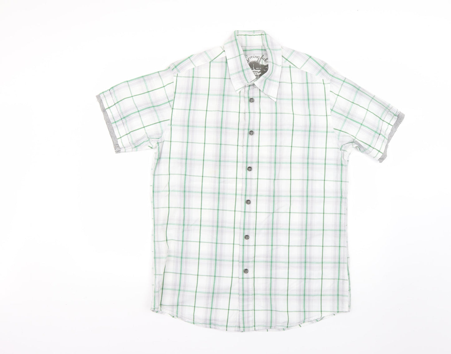 Springfield Mens Multicoloured Check   Button-Up Size L