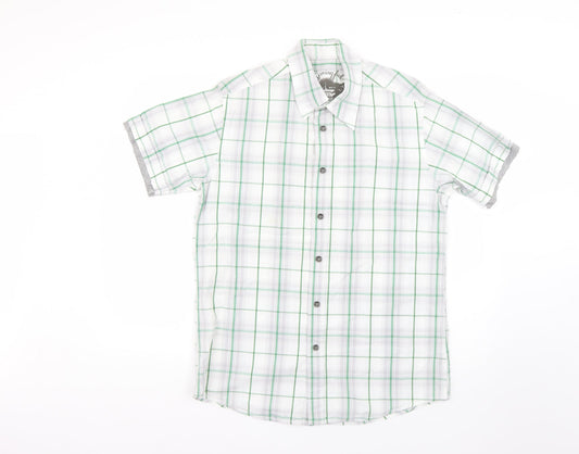 Springfield Mens Multicoloured Check   Button-Up Size L