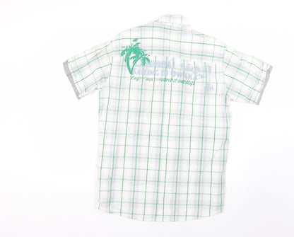 Springfield Mens Multicoloured Check   Button-Up Size L