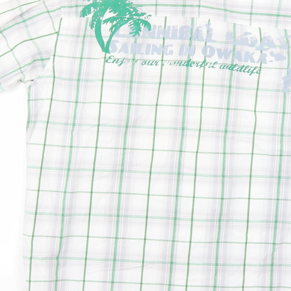 Springfield Mens Multicoloured Check   Button-Up Size L