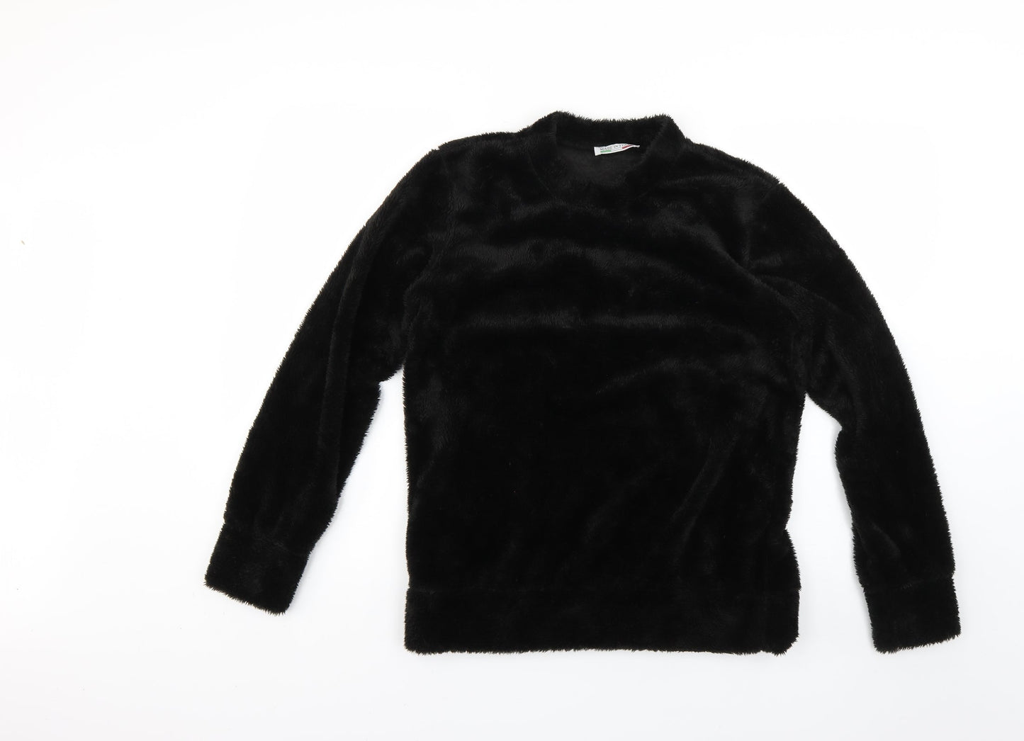 Preworn Womens Black Solid  Top Pyjama Top Size 8