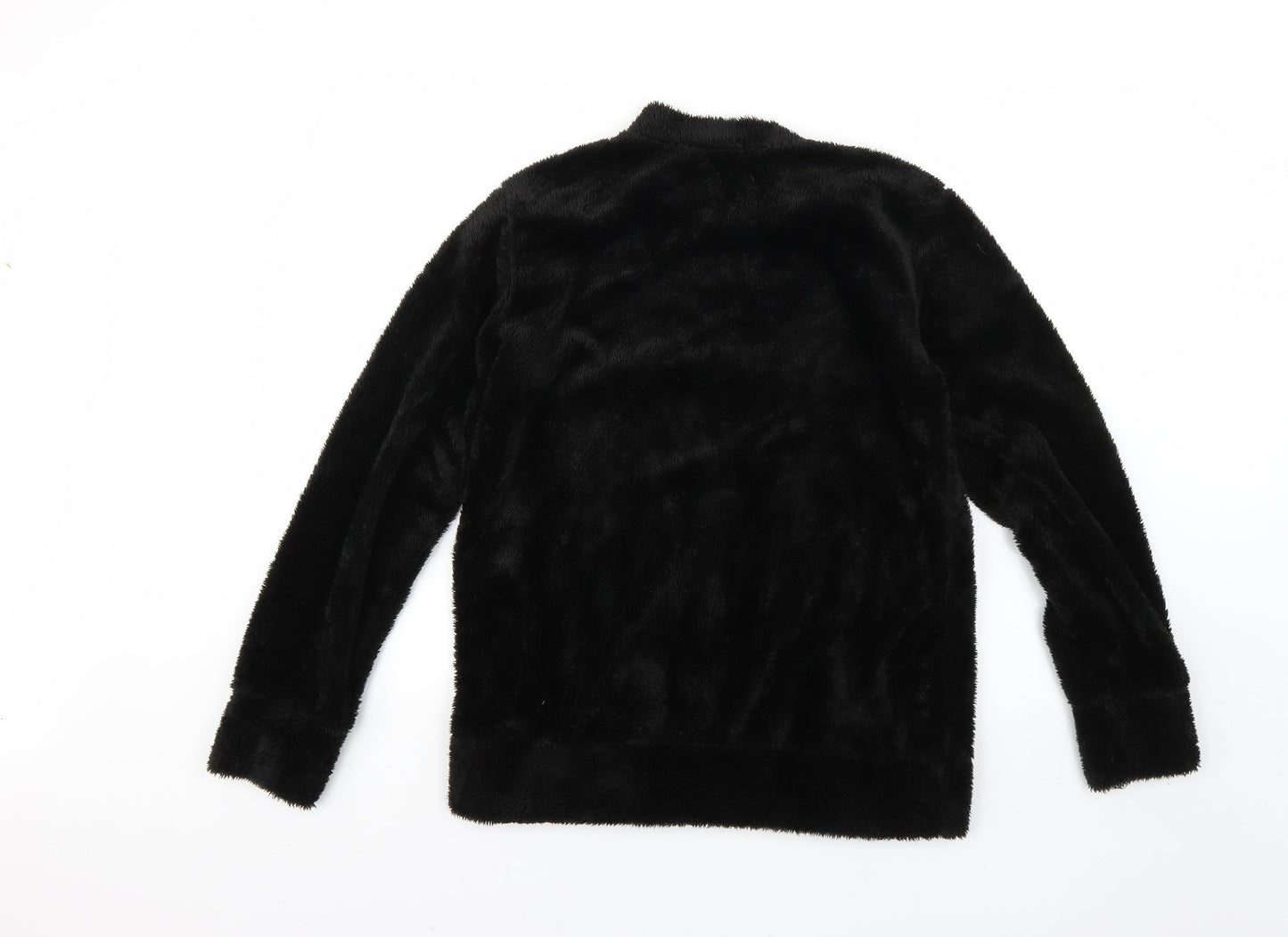 Preworn Womens Black Solid  Top Pyjama Top Size 8