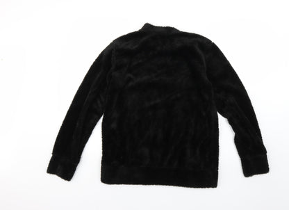 Preworn Womens Black Solid  Top Pyjama Top Size 8