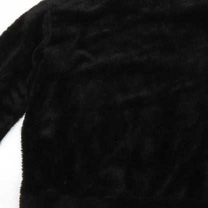 Preworn Womens Black Solid  Top Pyjama Top Size 8