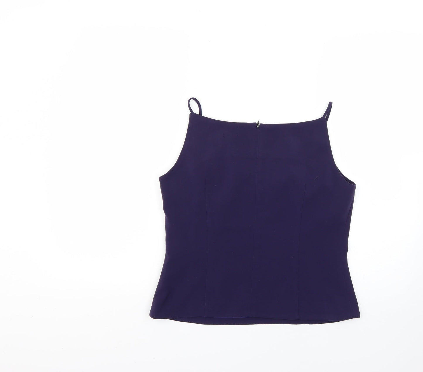 Womens UK Size 10 elite Purple Basic Blouse