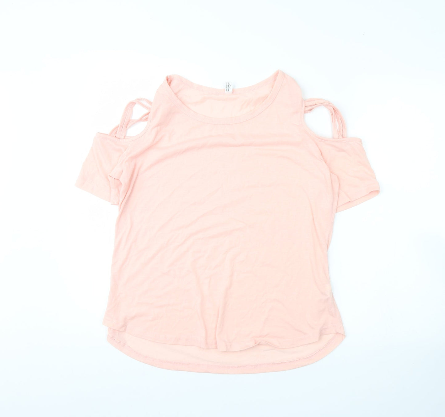 Womens UK Size XL Fashion Pink Basic T-Shirt