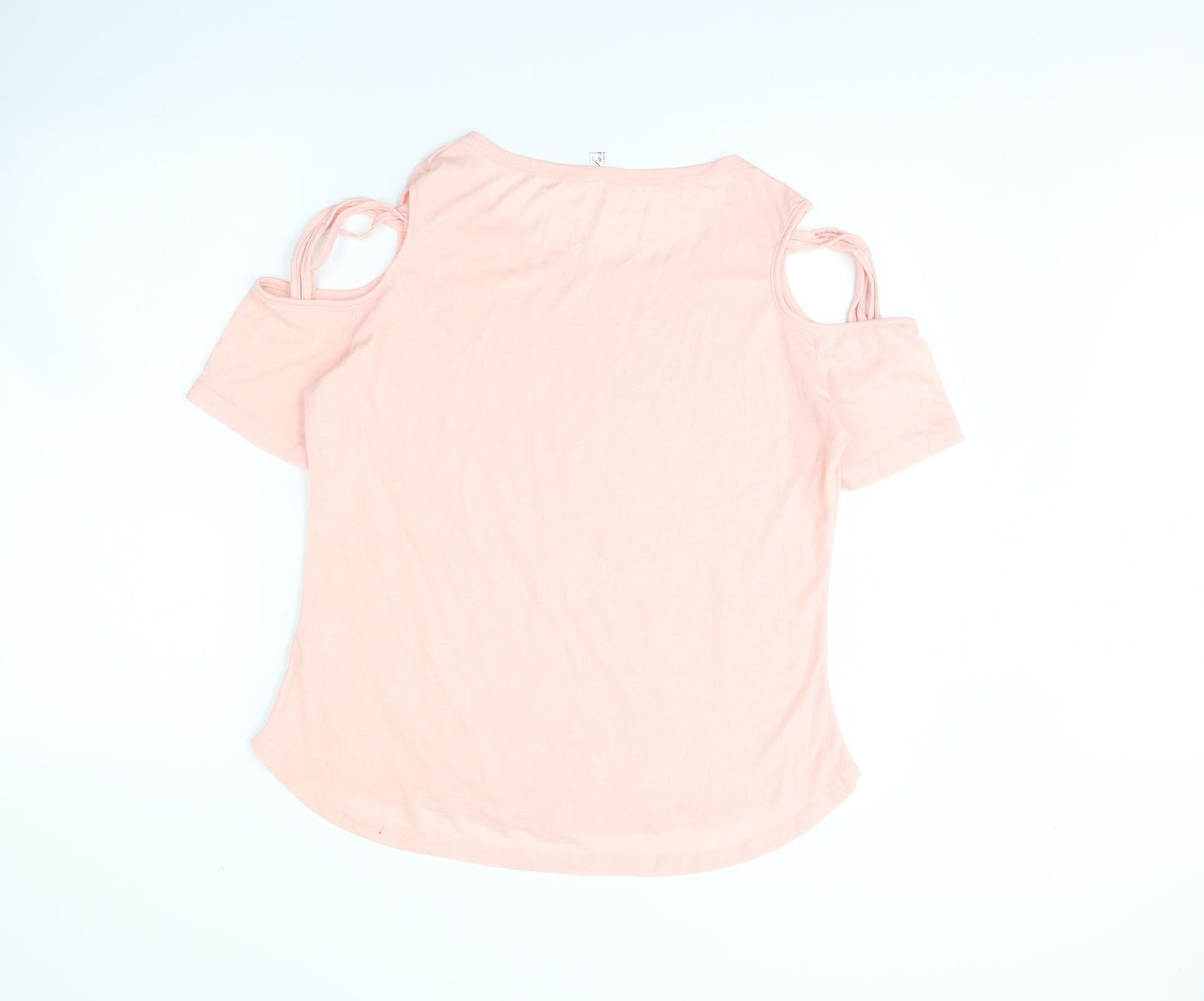 Womens UK Size XL Fashion Pink Basic T-Shirt